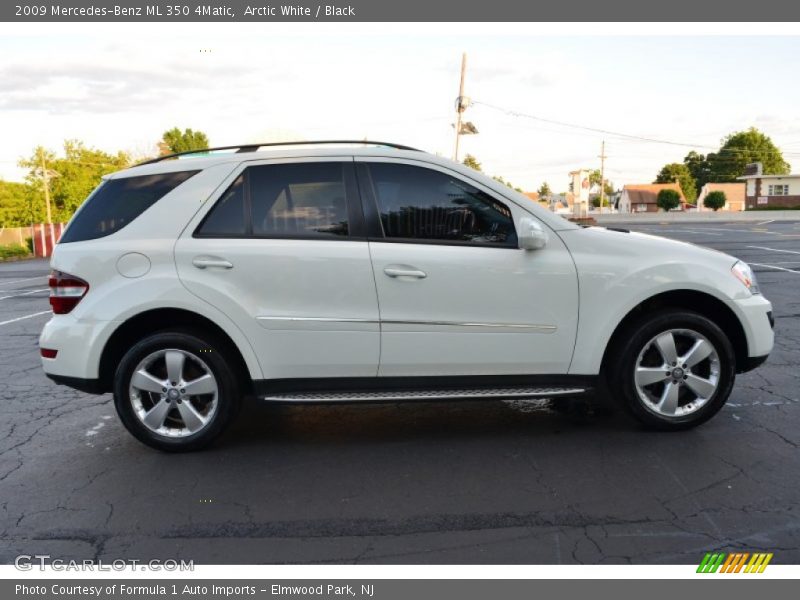 Arctic White / Black 2009 Mercedes-Benz ML 350 4Matic