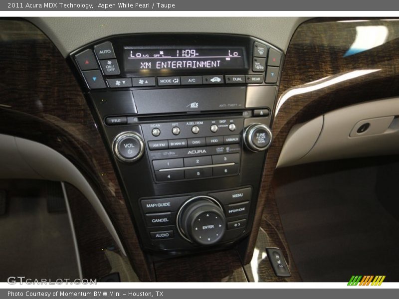 Aspen White Pearl / Taupe 2011 Acura MDX Technology