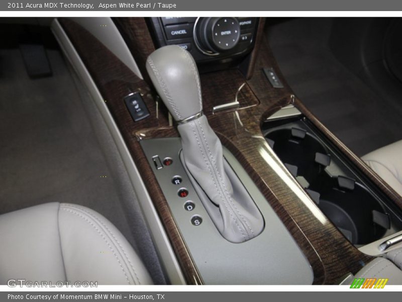Aspen White Pearl / Taupe 2011 Acura MDX Technology