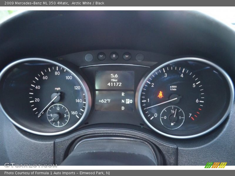 Arctic White / Black 2009 Mercedes-Benz ML 350 4Matic