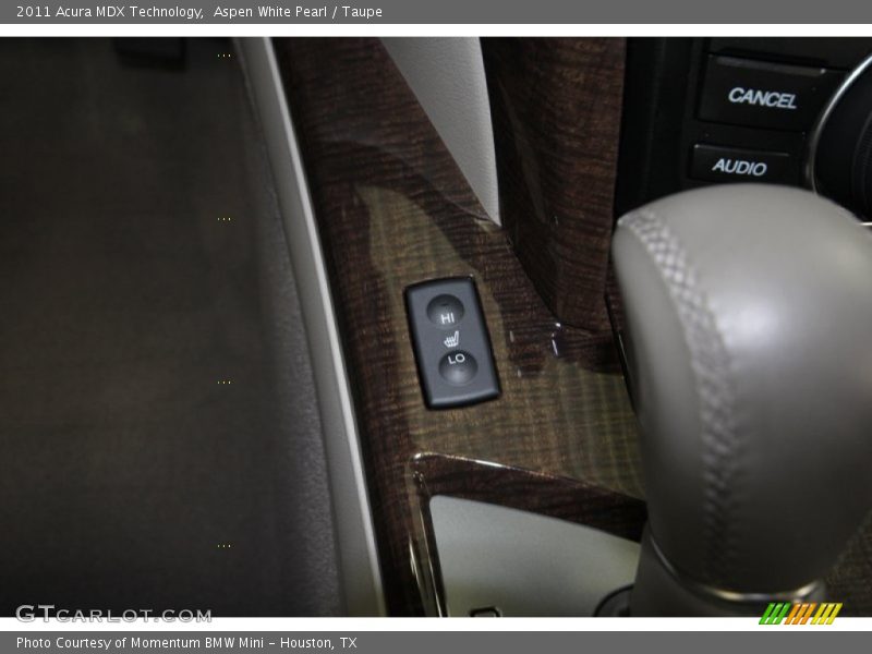 Aspen White Pearl / Taupe 2011 Acura MDX Technology