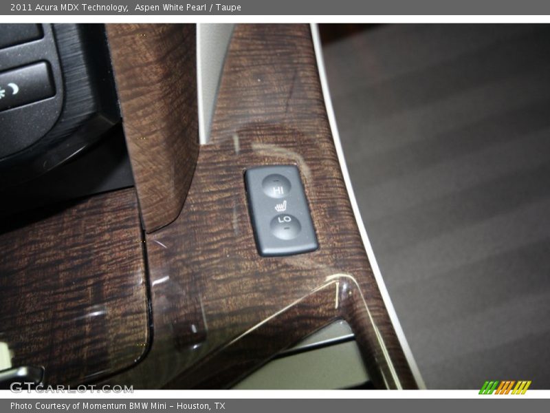 Aspen White Pearl / Taupe 2011 Acura MDX Technology