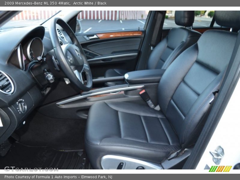Arctic White / Black 2009 Mercedes-Benz ML 350 4Matic