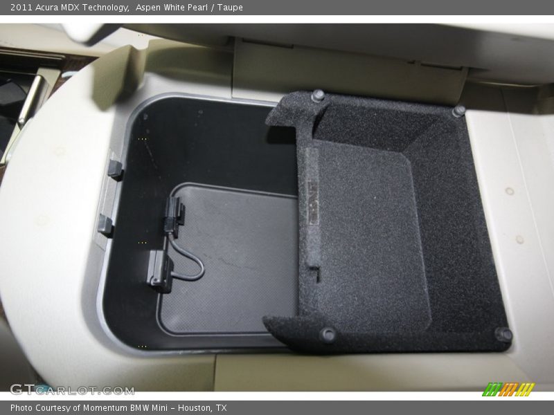 Aspen White Pearl / Taupe 2011 Acura MDX Technology