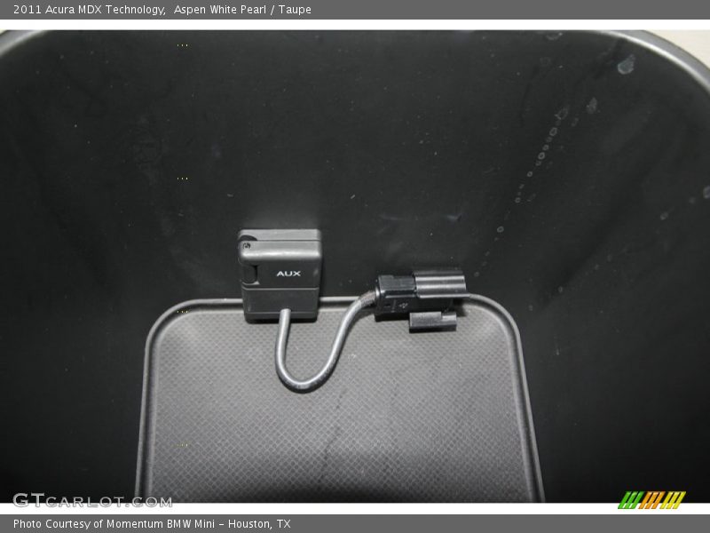 Aspen White Pearl / Taupe 2011 Acura MDX Technology