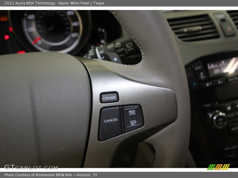 Aspen White Pearl / Taupe 2011 Acura MDX Technology