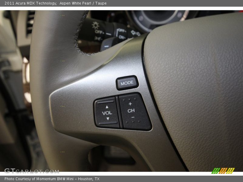 Aspen White Pearl / Taupe 2011 Acura MDX Technology