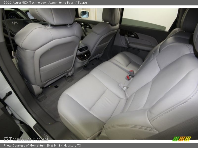 Aspen White Pearl / Taupe 2011 Acura MDX Technology