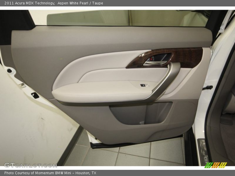 Aspen White Pearl / Taupe 2011 Acura MDX Technology