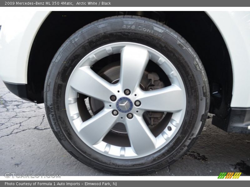 Arctic White / Black 2009 Mercedes-Benz ML 350 4Matic