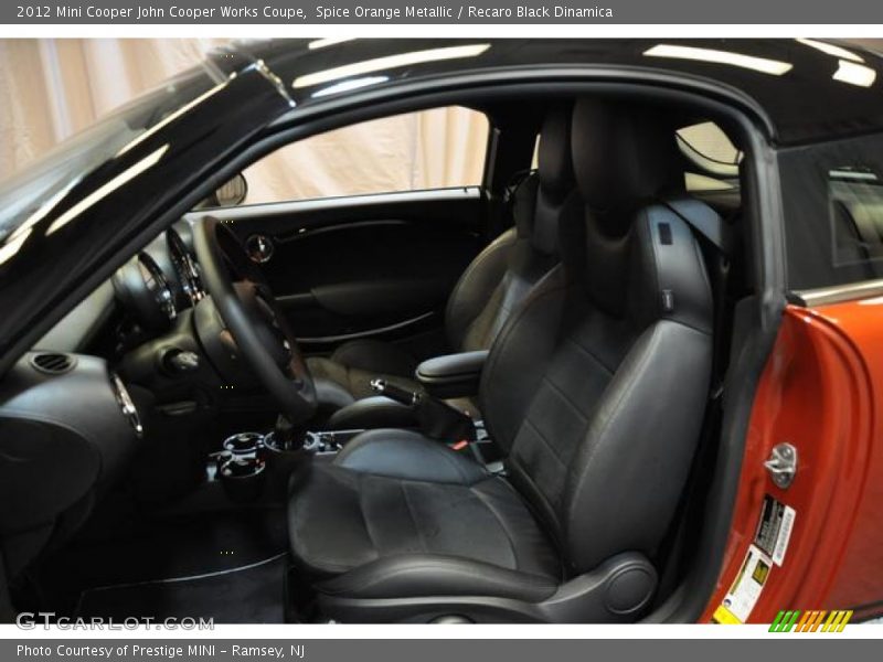  2012 Cooper John Cooper Works Coupe Recaro Black Dinamica Interior