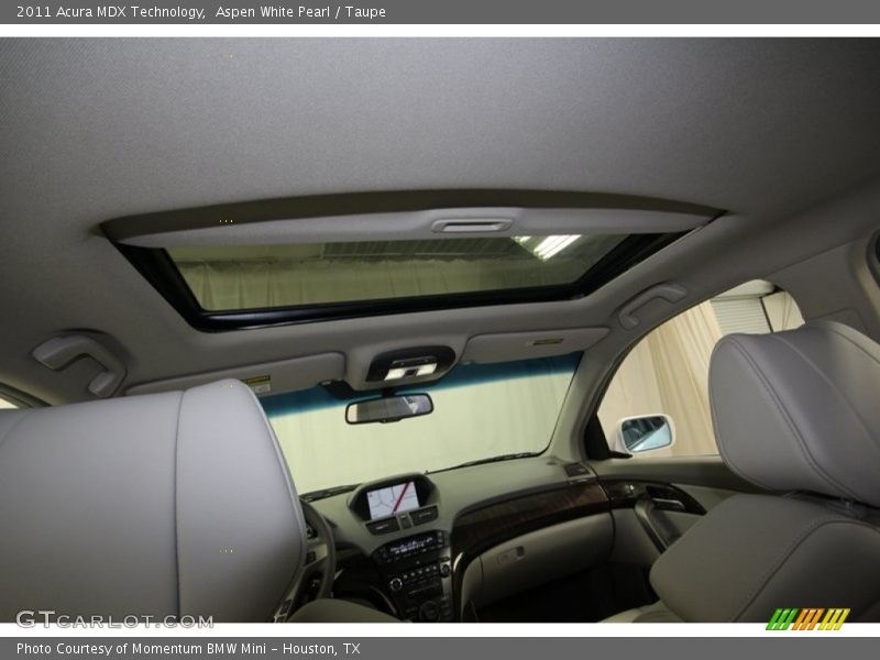 Aspen White Pearl / Taupe 2011 Acura MDX Technology