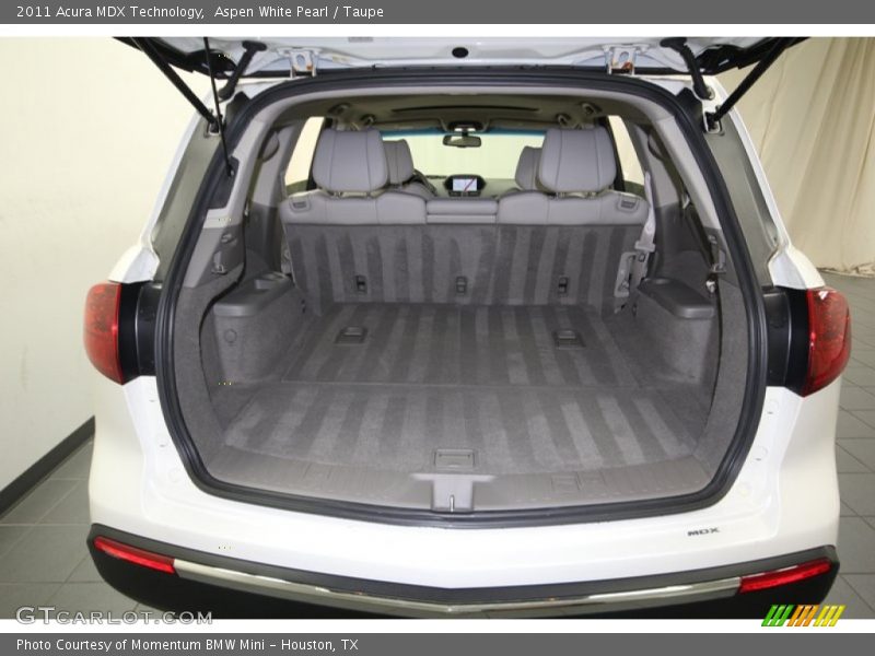 Aspen White Pearl / Taupe 2011 Acura MDX Technology