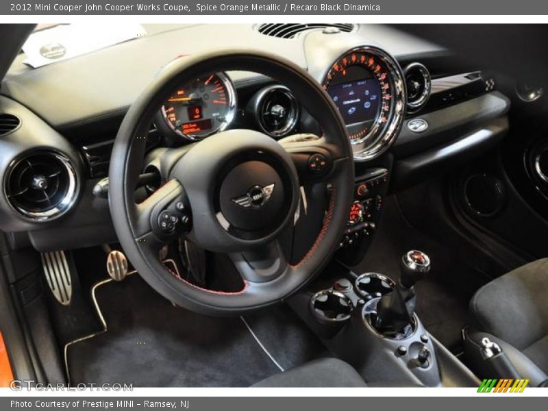 Spice Orange Metallic / Recaro Black Dinamica 2012 Mini Cooper John Cooper Works Coupe