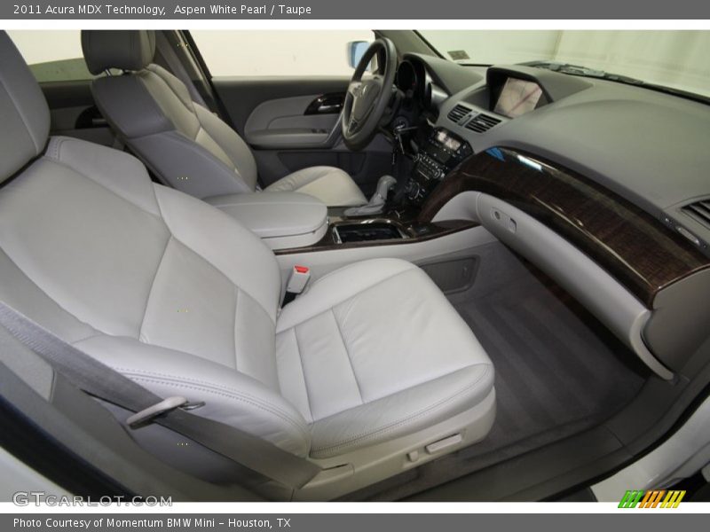 Aspen White Pearl / Taupe 2011 Acura MDX Technology