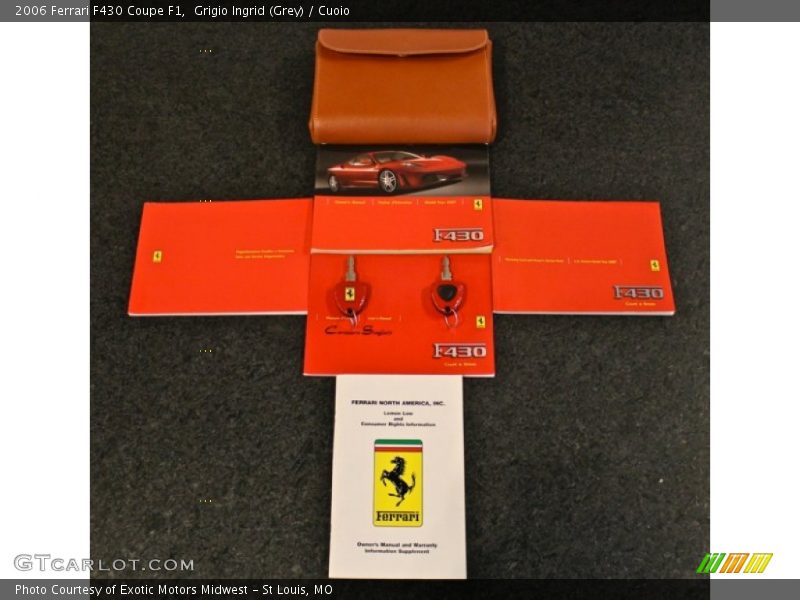 Books/Manuals of 2006 F430 Coupe F1