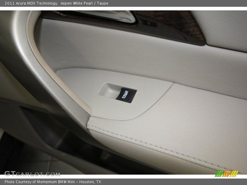 Aspen White Pearl / Taupe 2011 Acura MDX Technology