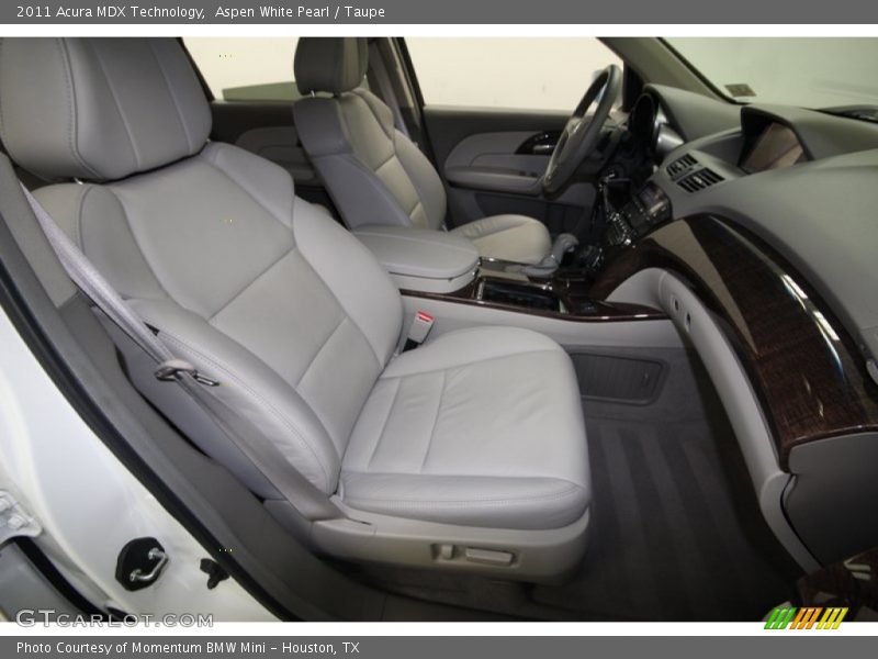 Aspen White Pearl / Taupe 2011 Acura MDX Technology