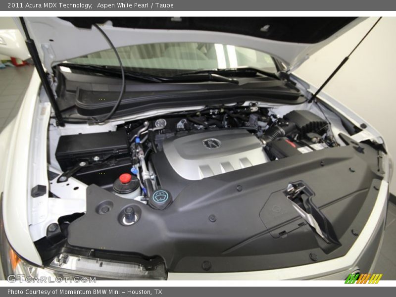 Aspen White Pearl / Taupe 2011 Acura MDX Technology