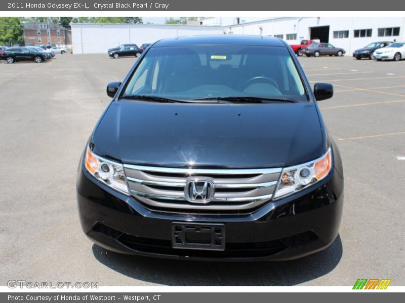 Crystal Black Pearl / Gray 2011 Honda Odyssey EX-L