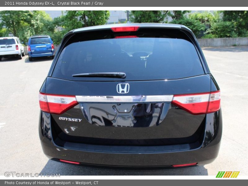 Crystal Black Pearl / Gray 2011 Honda Odyssey EX-L