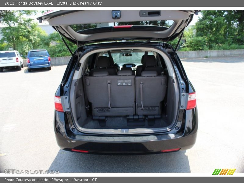 Crystal Black Pearl / Gray 2011 Honda Odyssey EX-L