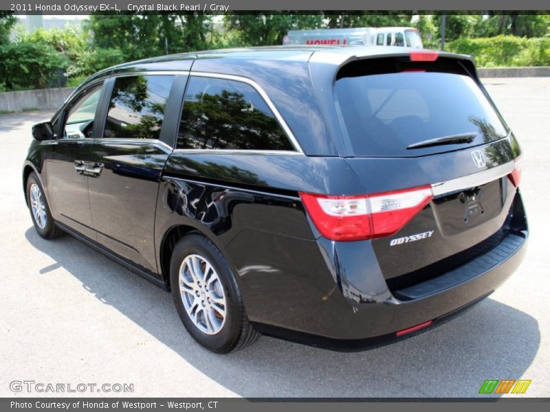 Crystal Black Pearl / Gray 2011 Honda Odyssey EX-L