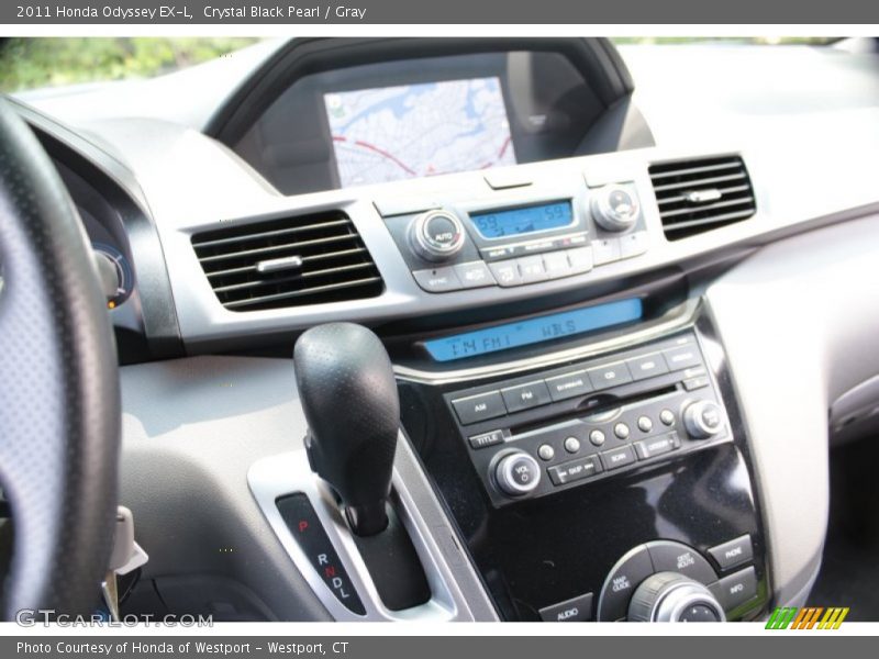 Crystal Black Pearl / Gray 2011 Honda Odyssey EX-L