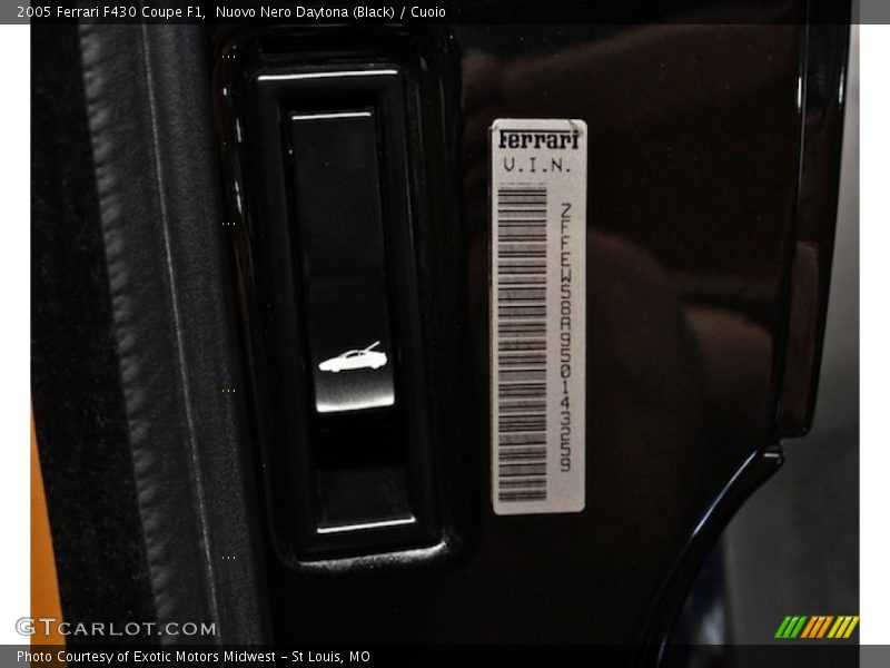 Nuovo Nero Daytona (Black) / Cuoio 2005 Ferrari F430 Coupe F1
