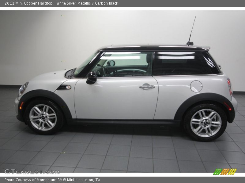White Silver Metallic / Carbon Black 2011 Mini Cooper Hardtop