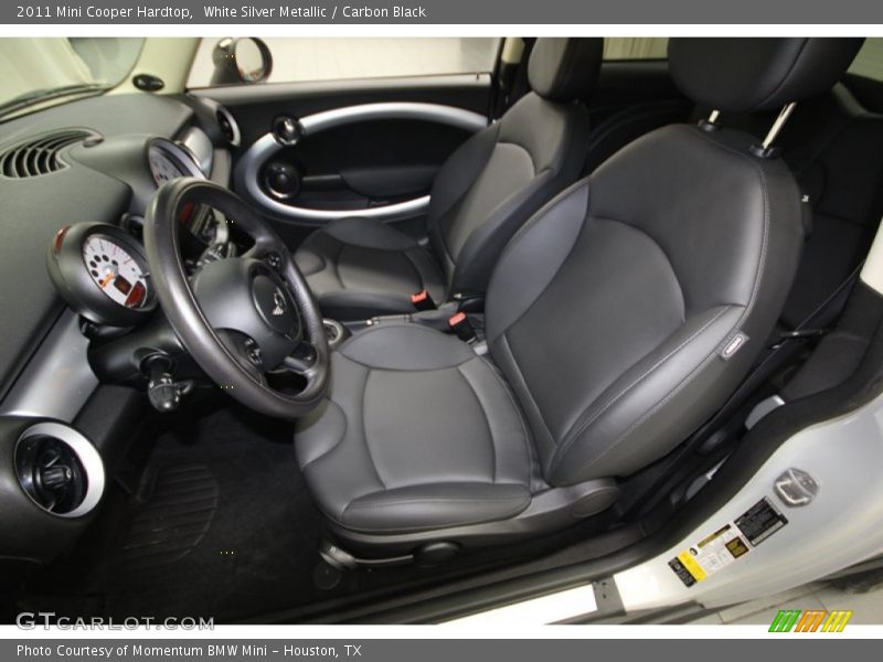 White Silver Metallic / Carbon Black 2011 Mini Cooper Hardtop