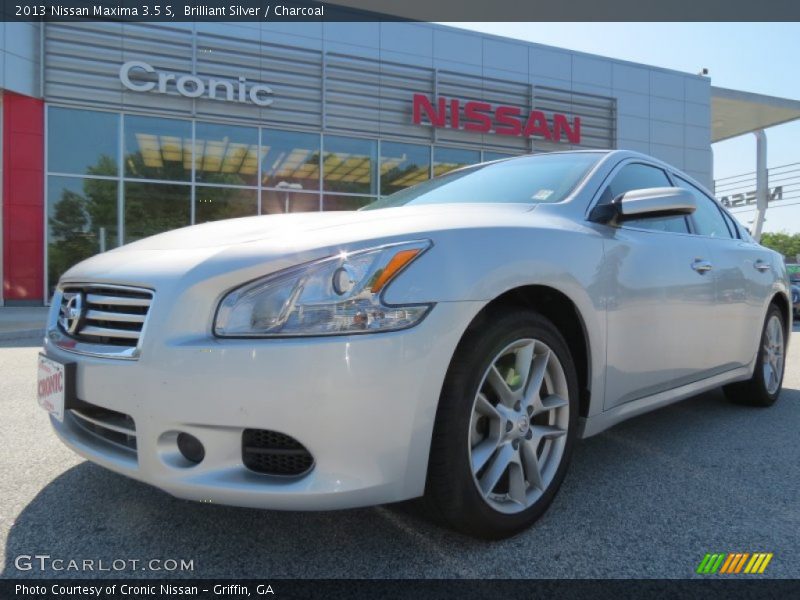 Brilliant Silver / Charcoal 2013 Nissan Maxima 3.5 S