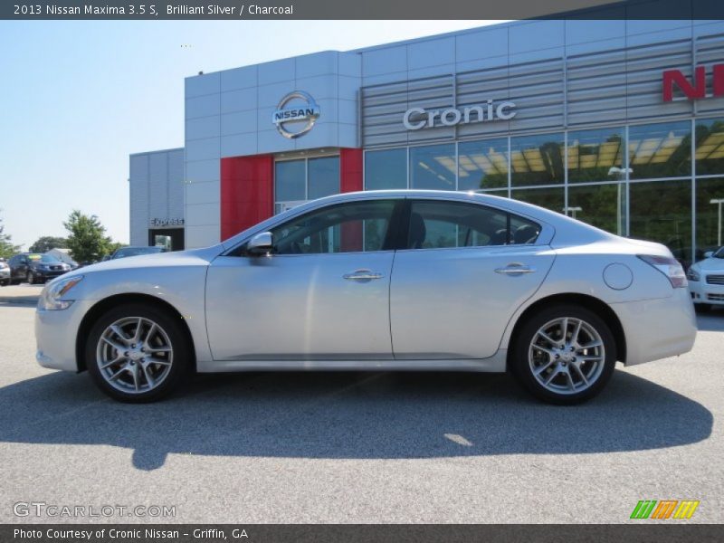 Brilliant Silver / Charcoal 2013 Nissan Maxima 3.5 S