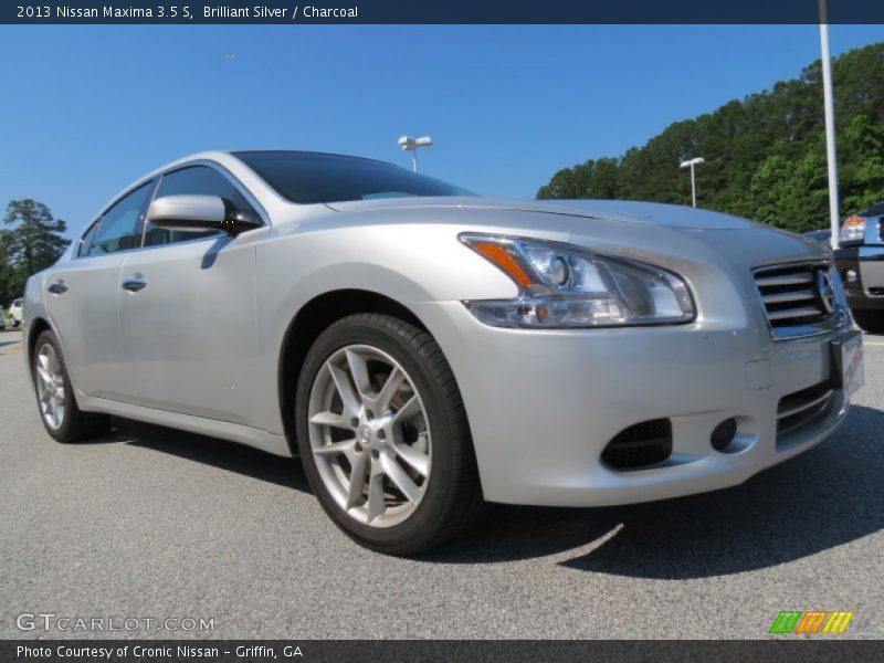 Brilliant Silver / Charcoal 2013 Nissan Maxima 3.5 S