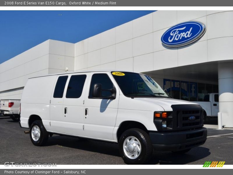 Oxford White / Medium Flint 2008 Ford E Series Van E150 Cargo
