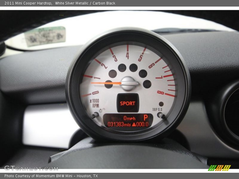 White Silver Metallic / Carbon Black 2011 Mini Cooper Hardtop