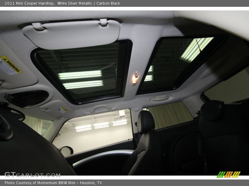 White Silver Metallic / Carbon Black 2011 Mini Cooper Hardtop