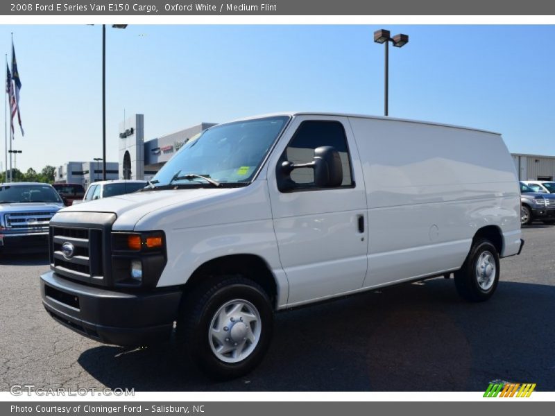 Oxford White / Medium Flint 2008 Ford E Series Van E150 Cargo