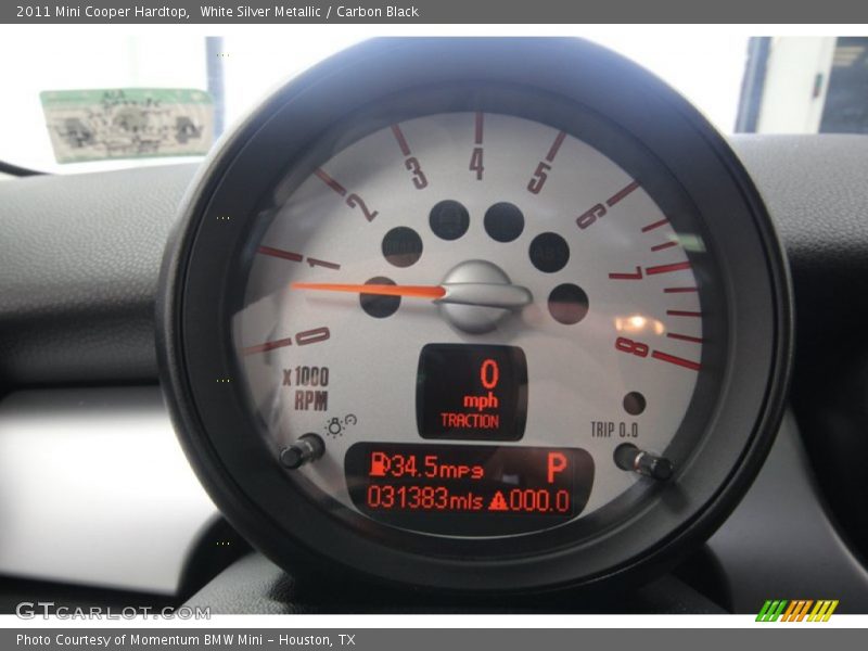 White Silver Metallic / Carbon Black 2011 Mini Cooper Hardtop