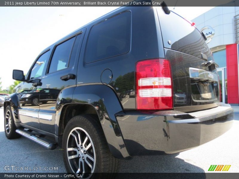 Brilliant Black Crystal Pearl / Dark Slate Gray 2011 Jeep Liberty Limited 70th Anniversary