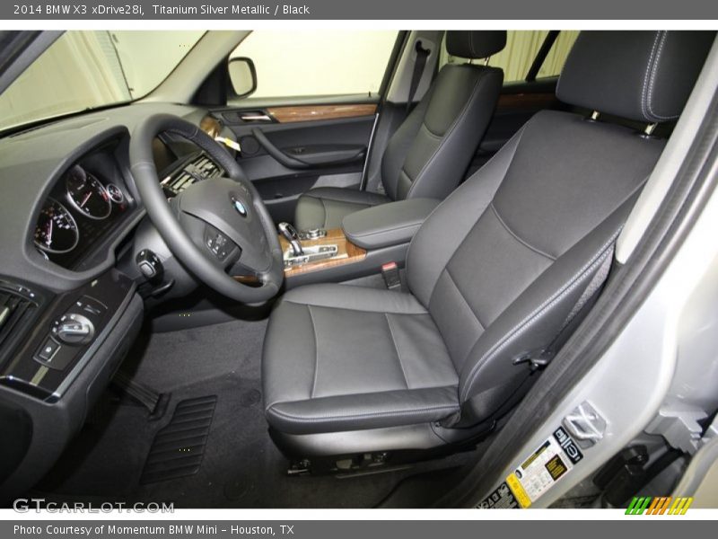 Titanium Silver Metallic / Black 2014 BMW X3 xDrive28i