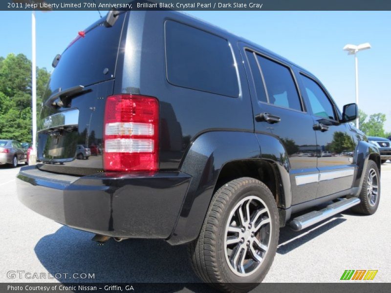 Brilliant Black Crystal Pearl / Dark Slate Gray 2011 Jeep Liberty Limited 70th Anniversary