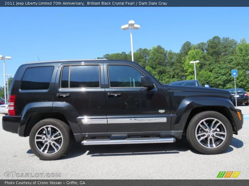 Brilliant Black Crystal Pearl / Dark Slate Gray 2011 Jeep Liberty Limited 70th Anniversary