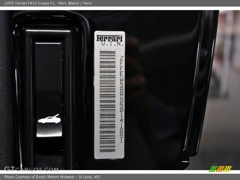 Nero (Black) / Nero 2005 Ferrari F430 Coupe F1