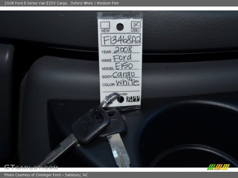 Oxford White / Medium Flint 2008 Ford E Series Van E150 Cargo