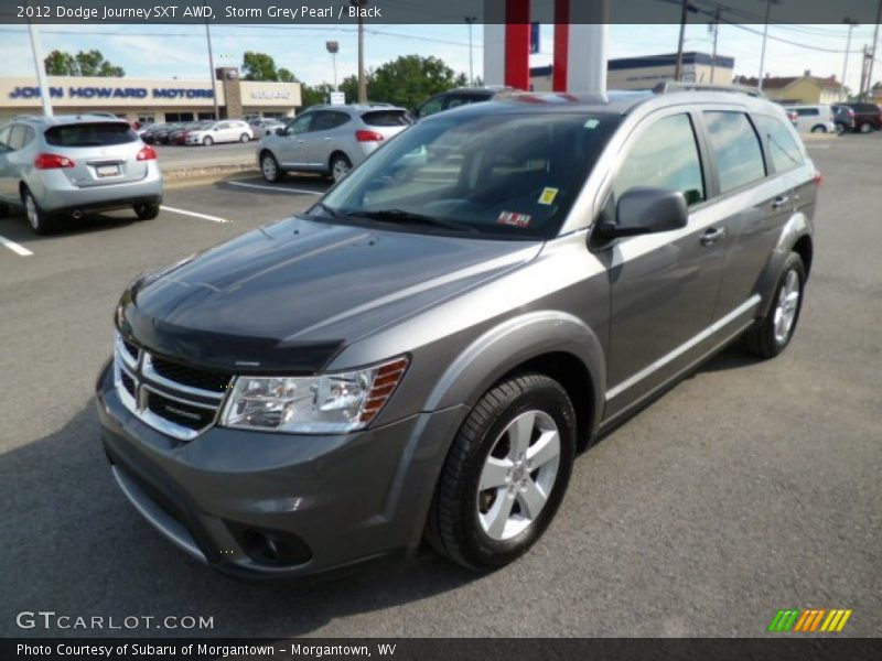 Storm Grey Pearl / Black 2012 Dodge Journey SXT AWD