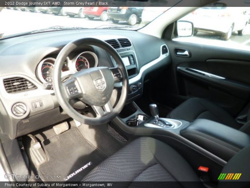 Storm Grey Pearl / Black 2012 Dodge Journey SXT AWD
