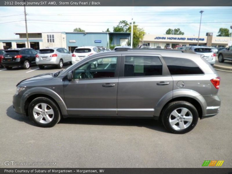 Storm Grey Pearl / Black 2012 Dodge Journey SXT AWD