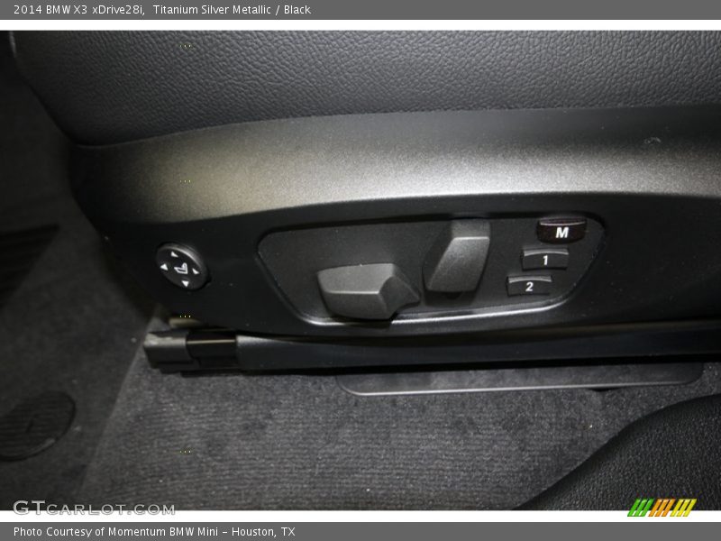 Titanium Silver Metallic / Black 2014 BMW X3 xDrive28i
