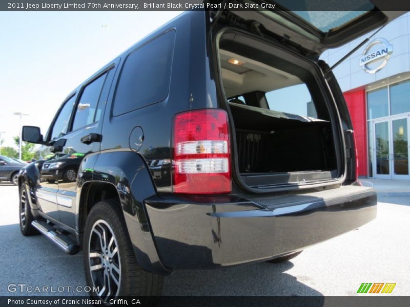 Brilliant Black Crystal Pearl / Dark Slate Gray 2011 Jeep Liberty Limited 70th Anniversary